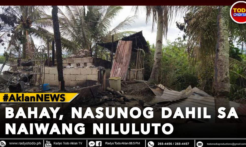 Bahay Nasunog Dahil Sa Iniwang Niluluto Radyo Todo