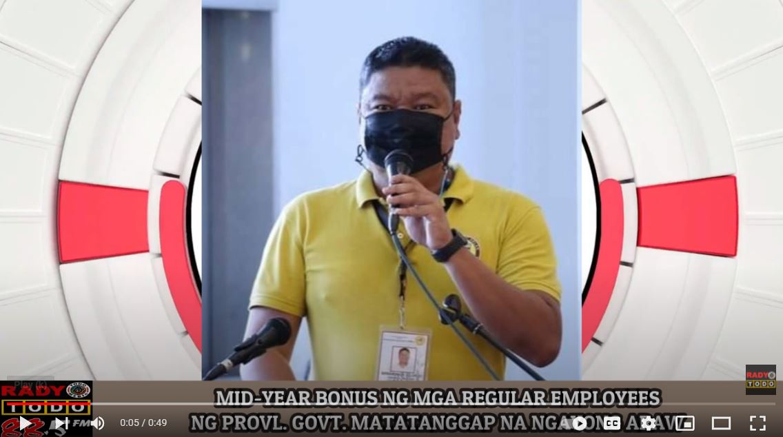 Video Report Mid Year Bonus Ng Mga Regular Employees Ng Provl Govt