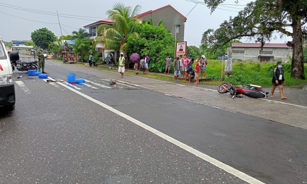 DRIVER NG TOPDOWN NA NABANGGA NG MOTORSIKLO NOONG SABADO, BINAWIAN NG BUHAY