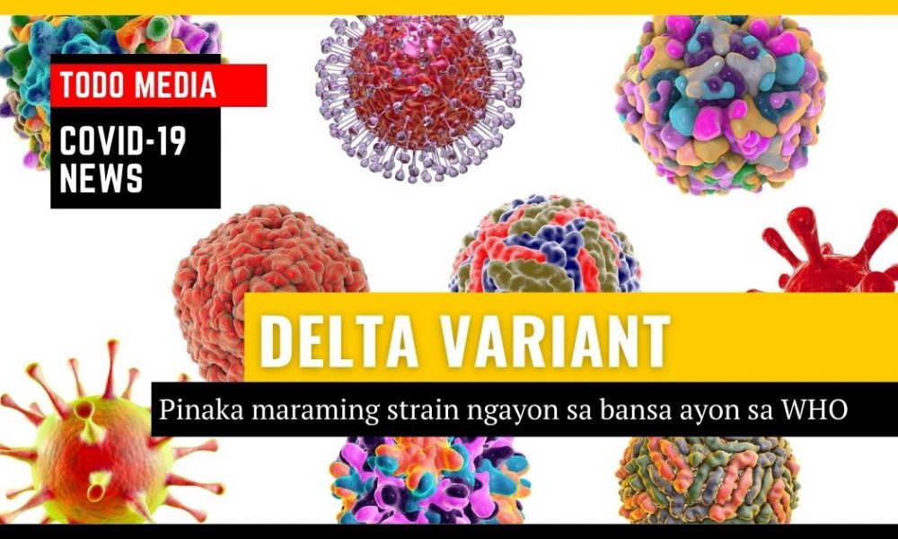 Delta variant pinaka maraming strain sa bansa