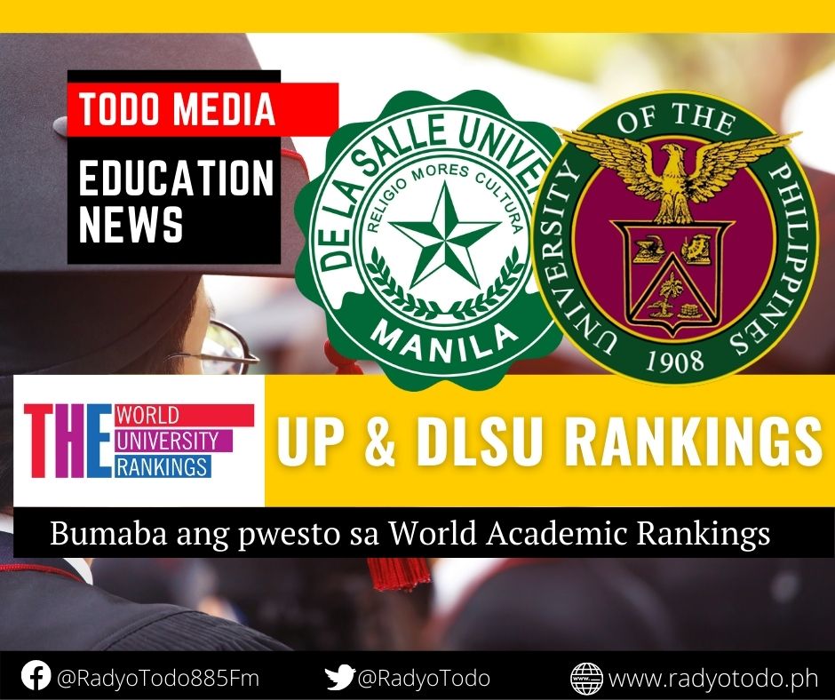 UP & DLSU rankings bumaba