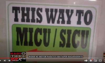 VIDEO REPORT - RIDER NG MOTOR NASA ICU MATAPOS MAAKSIDENTE