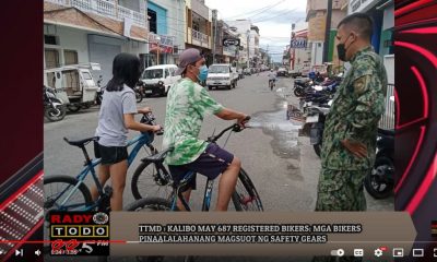 VIDEO REPORT - TTMD KALIBO MAY 687 REHISTRADONG BIKERS; MGA BIKERS, PINAALALAHANANG MAGSUOT NG SAFETY GEARS