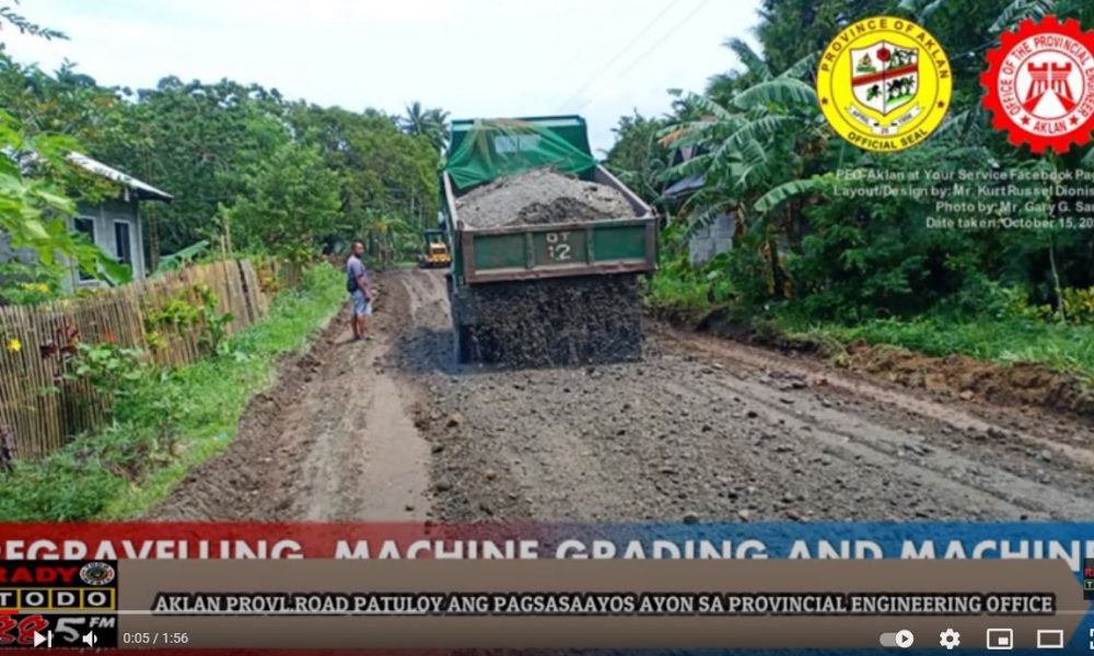 VIDEO REPORT - AKLAN PROVINCIAL ROAD PATULOY ANG PAGSASAAYOS AYON SA PROVINCIAL ENGINEERING OFFICE