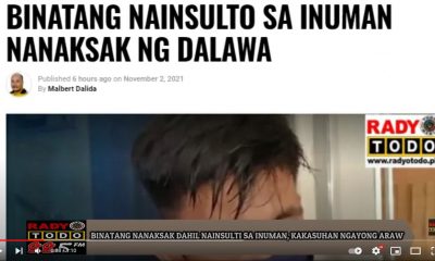 VIDEO REPORT - BINATANG NANAKSAK DAHIL NAINSULTO SA INUMAN, KAKASUHAN NGAYONG ARAW