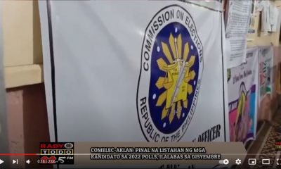 VIDEO REPORT - COMELEC-AKLAN PINAL NA LISTAHAN NG MGA KANDIDATO SA 2022 POLLS, ILALABAS SA DISYEMBRE