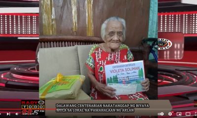 VIDEO REPORT - DALAWANG CENTENARIAN NAKATANGGAP NG BIYAYA MULA SA LOKAL NA PAMAHALAAN NG AKLAN