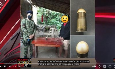 VIDEO REPORT - KABUUANG 74 NA LOOSE FIREARMS AT EXPLOSIVES, NAI SURRENDER NA SA 2ND AKLAN PMFC