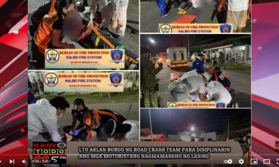 VIDEO REPORT - LTO AKLAN BUBUO NG ROAD CRASH TEAM PARA DISIPLINAHIN ANG MGA MOTORISTANG NAGMAMANEHO NG LASING