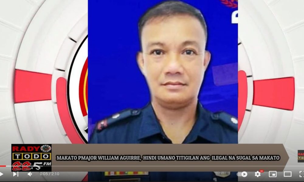 VIDEO REPORT - MAKATO PMAJOR WILLIAM AGUIRRE, HINDI UMANO TITIGILAN ANG ILEGAL NA SUGAL SA MAKATO