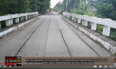 VIDEO REPORT - MAY KALUMAANG TULAY SA BRGY. CALANGCANG NA NASIRA DAHIL SA PAGDAAN NG MGA MALALAKING TRUCK