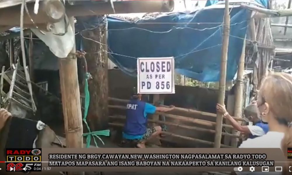 VIDEO REPORT - RESIDENTE NG BRGY.CAWAYAN, NEW WASHINGTON NAGPASALAMAT SA RADYO TODO