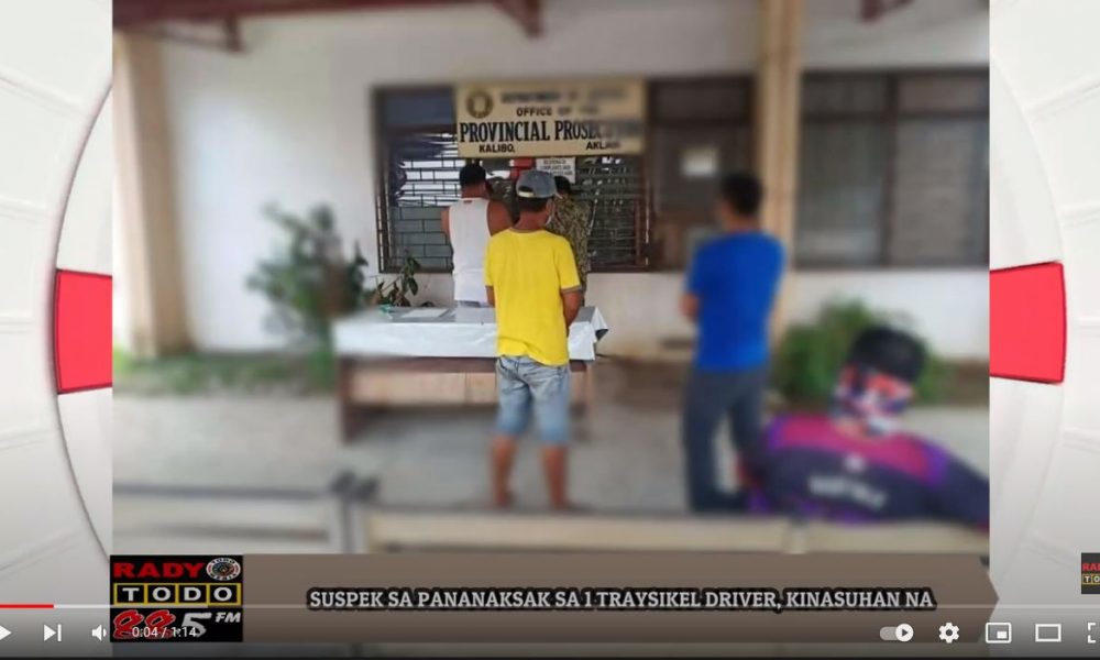 VIDEO REPORT - SUSPEK SA PANANAKSAK SA 1 TRAYSIKEL DRIVER KINASUHAN NA