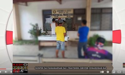 VIDEO REPORT - SUSPEK SA PANANAKSAK SA 1 TRAYSIKEL DRIVER KINASUHAN NA