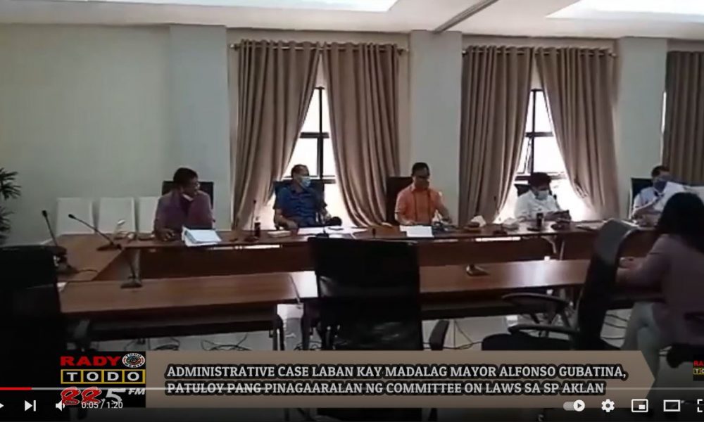 VIDEO REPORT - ADMINISTRATIVE CASE LABAN KAY MADALAG MAYOR ALFONSO GUBATINA, PATULOY PANG PINAGAARALAN