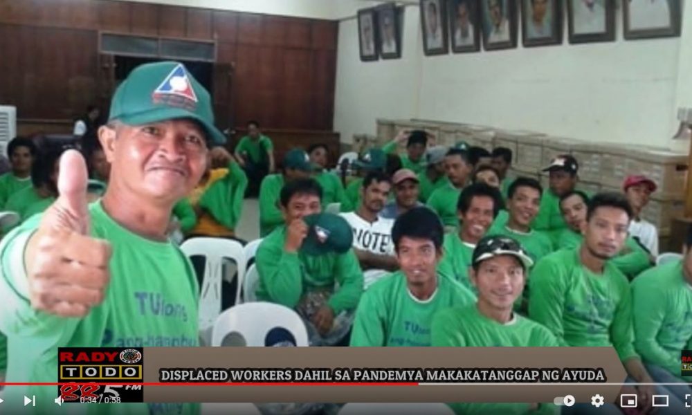 VIDEO REPORT - DISPLACED WORKERS DAHIL SA PANDEMYA MAKAKATANGGAP NG AYUDA