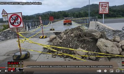 VIDEO REPORT - GUMUHONG BAHAGI NG GUADALUPE BRIDGE SA MADALAG, PINATAMBAKAN NA