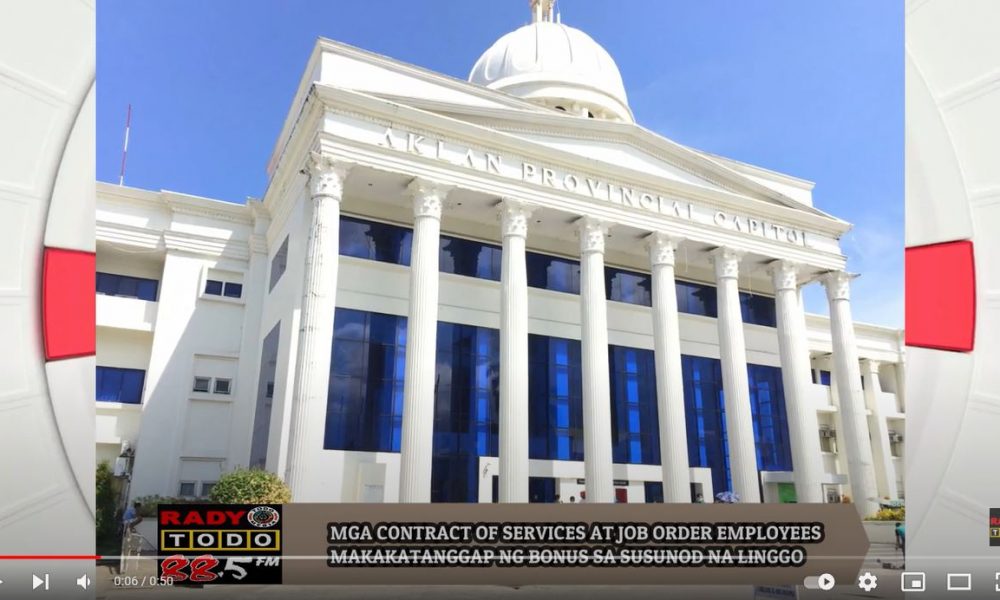 VIDEO REPORT - MGA CONTRACT OF SERVICES AT JOB ORDER EMPLOYEES MAKAKATANGGAP NG BONUS SA SUSUNOD NA LINGGO