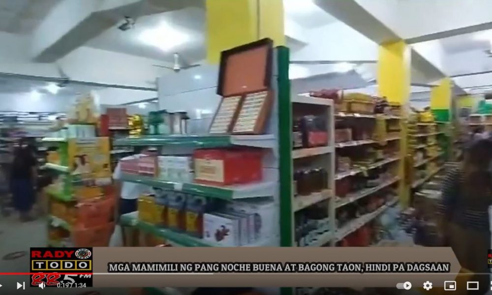 VIDEO REPORT - MGA MAMIMILI NG PANG NOCHE BUENA AT BAGONG TAON, HINDI PA DAGSAAN