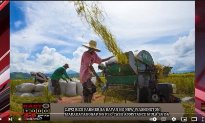 VIDEO REPORT - 2,092 RICE FARMER SA BAYAN NG NEW WASHINGTON, MAKAKATANGGAP NG P5K CASH ASSISTANCE MULA SA DA