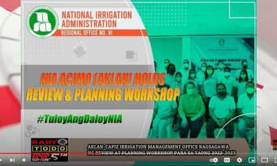 VIDEO REPORT - AKLAN-CAPIZ IRRIGATION MANAGEMENT OFFICE NAGSAGAWA NG REVIEW AT PLANNING WORKSHOP