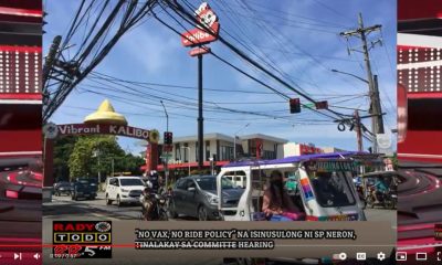 VIDEO REPORT - NO VAX, NO RIDE POLICY' NA ISINUSULONG NI SP NERON, TINALAKAY SA COMMITTE HEARING