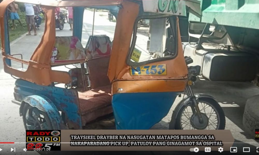 VIDEO REPORT - TRAYSIKEL DRAYBER NA NASUGATAN MATAPOS BUMANGGA SA PICK UP, PATULOY PANG GINAGAMOT SA OSPITAL