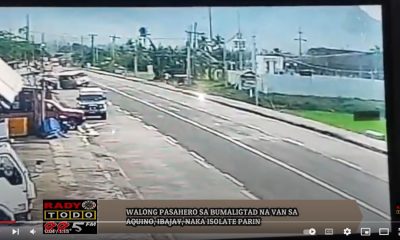 VIDEO REPORT - WALONG PASAHERO SA BUMALIGTAD NA VAN SA AQUINO, IBAJAY, NAKA ISOLATE PARIN