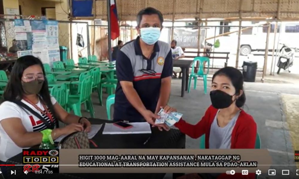 VIDEO REPORT - HIGIT 1000 MAG-AARAL NA MAY KAPANSANAN , NAKATAGGAP NG EDUCATIONAL AT TRANSPORTATION ASSISTANCE