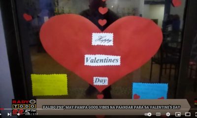 VIDEO REPORT - KALIBO PNP, MAY PAMPA GOOD VIBES NA PAANDAR PARA SA VALENTINE'S DAY