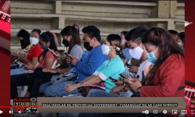 VIDEO REPORT - MGA ISKOLAR NG PROVINCIAL GOVERNMENT, TUMANGGAP NG 4K CASH SUBSIDY