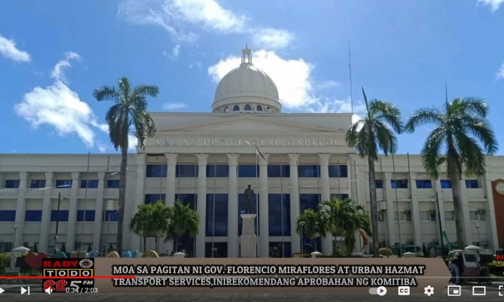 VIDEO REPORT - MOA SA PAGITAN NI GOV. FLORENCIO MIRAFLORES AT URBAN HAZMAT TRANSPORT SERVICES