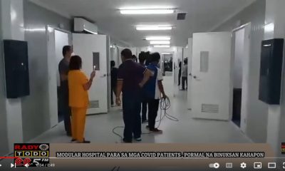 VIDEO REPORT - MODULAR HOSPITAL PARA SA MGA COVID PATIENTS , PORMAL NA BINUKSAN KAHAPON