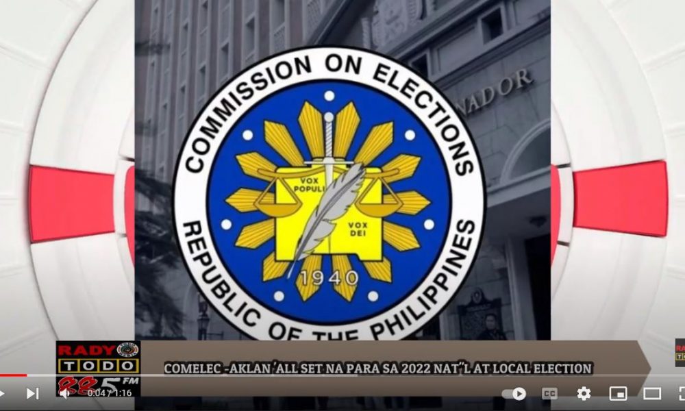 VIDEO REPORT - ROLLY REPORT COMELEC AKLAN ALL SET NA PARA SA 2022 NAT'L AT LOCAL ELECTION