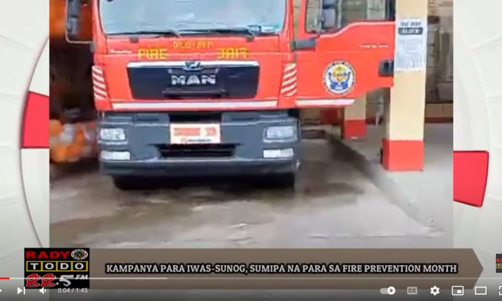 VIDEO REPORT - KAMPANYA PARA IWAS-SUNOG, SUMIPA NA PARA SA FIRE PREVENTION MONTH