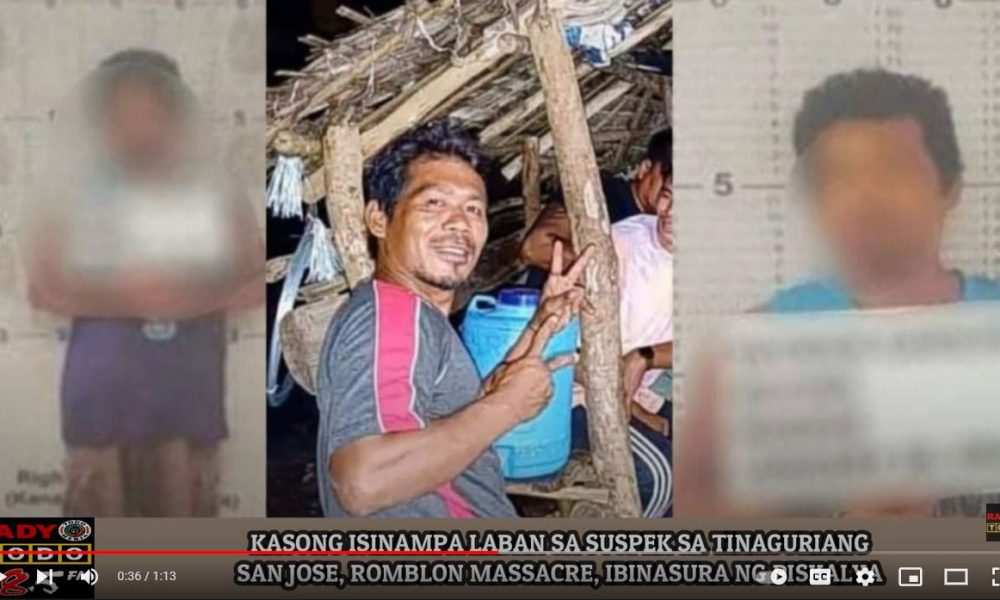 VIDEO REPORT - KASONG ISINAMPA LABAN SA SUSPEK SA TINAGURIANG SAN JOSE, ROMBLON MASSACRE, IBINASURA NG PISKALYA