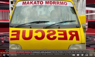 VIDEO REPORT - MDRRMO MAKATO, SINAGOT ANG ALEGASYON NG PAMILYA PIANO NA WALANG DRIVER ANG KANILANG AMBULANSYA