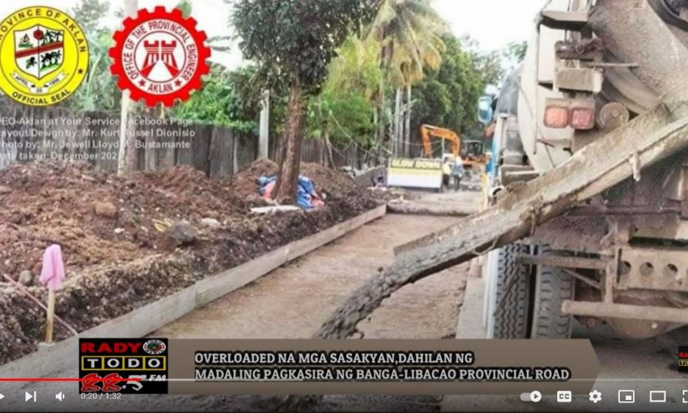 VIDEO REPORT - OVERLOADED NA MGA SASAKYAN, DAHILAN NG MADALING PAGKASIRA NG BANGA LIBACAO PROVINCIAL ROAD