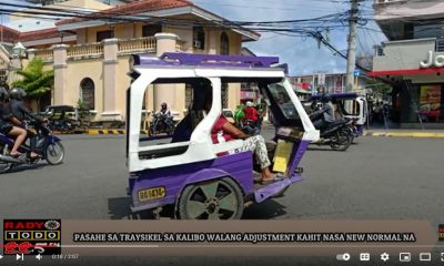 VIDEO REPORT - PASAHE SA TRAYSIKEL SA KALIBO WALANG ADJUSTMENT KAHIT NASA NEW NORMAL NA