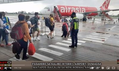 VIDEO REPORT - PASAHERO SA KALIBO INTERN’L AIRPORT, DUMAGSA MATAPOS ISAILALIM SA NEW NORMAL ANG AKLAN