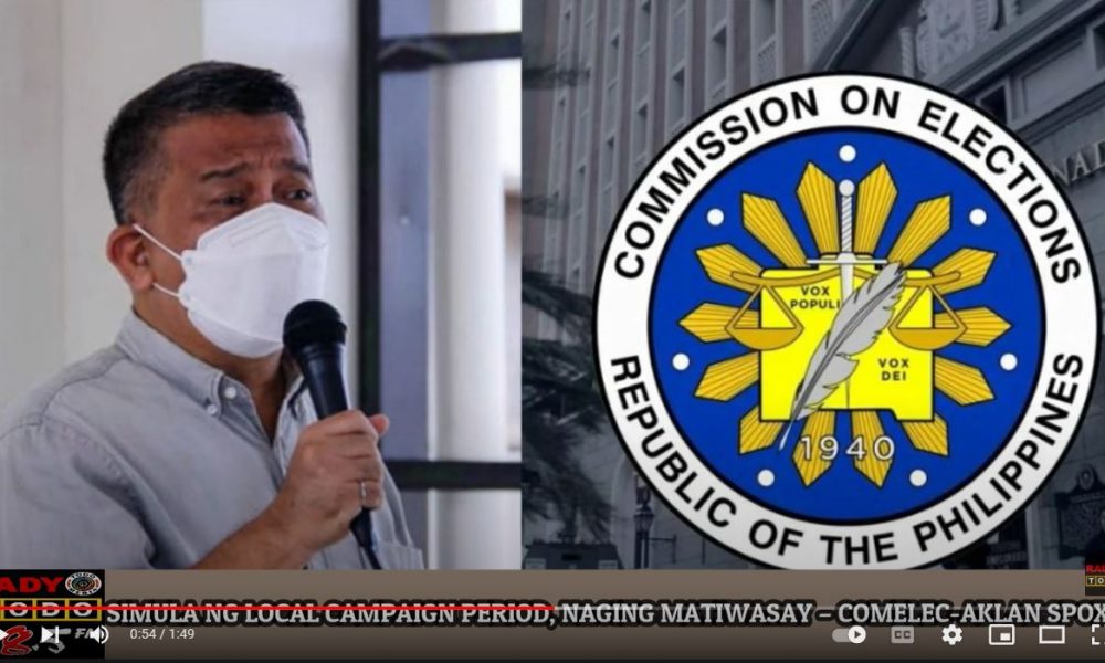 VIDEO REPORT - SIMULA NG LOCAL CAMPAIGN PERIOD, NAGING MATIWASAY – COMELEC AKLAN SPOX