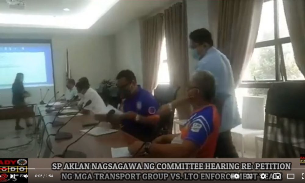 VIDEO REPORT - SP AKLAN NAGSAGAWA NG COMMITTEE HEARING RE-PETITION NG MGA TRANSPORT GROUP VS. LTO ENFORCEMENT TEAM