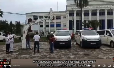 VIDEO REPORT - 9 NA BAGONG AMBULANSYA NAITURN 0VER NA SA MGA GOVT HOSPITAL SA AKLAN