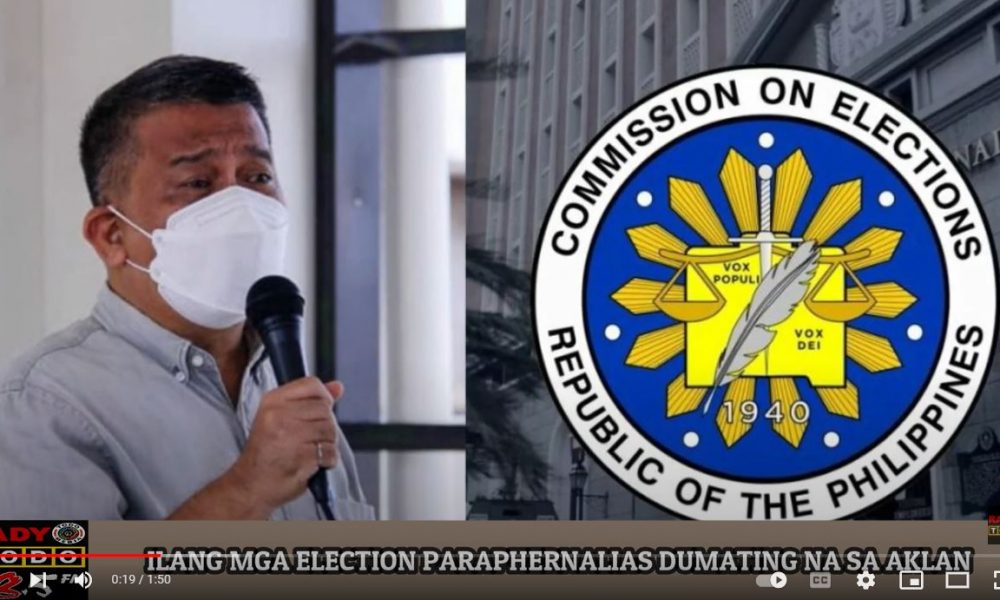 VIDEO REPORT - ILANG MGA ELECTION PARAPHERNALIAS DUMATING NA SA AKLAN