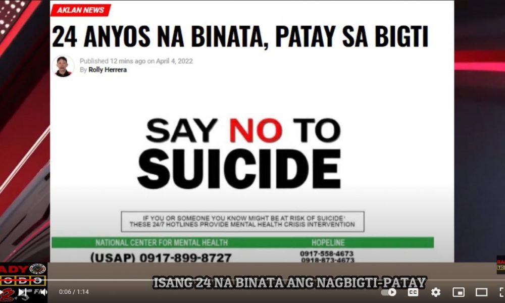 VIDEO REPORT - ISANG 24 ANYOS NA BINATA ANG NAGBIGTI PATAY