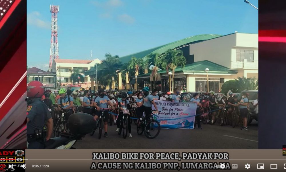 VIDEO REPORT - KALIBO BIKE FOR PEACE, PADYAK FOR A CAUSE NG KALIBO PNP, LUMARGA NA