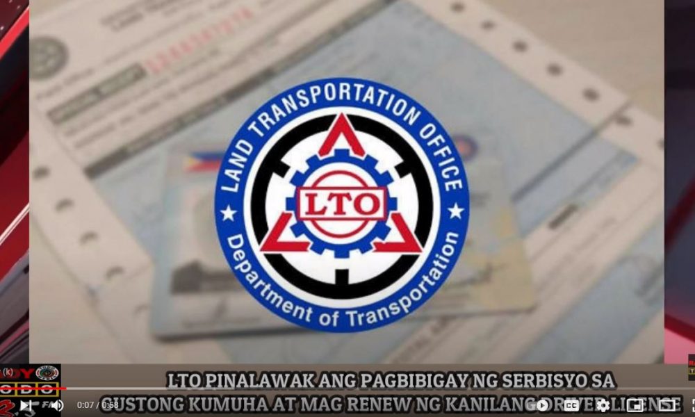 VIDEO REPORT - LTO PINALAWAK ANG PAGBIBIGAY NG SERBISYO SA GUSTONG KUMUHA AT MAG RENEW NG KANILANG DRIVER LICENSE