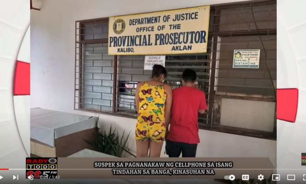 VIDEO REPORT - SUSPEK SA PAGNANAKAW NG CELLPHONE SA ISANG TINDAHAN SA BANGA, KINASUHAN NA