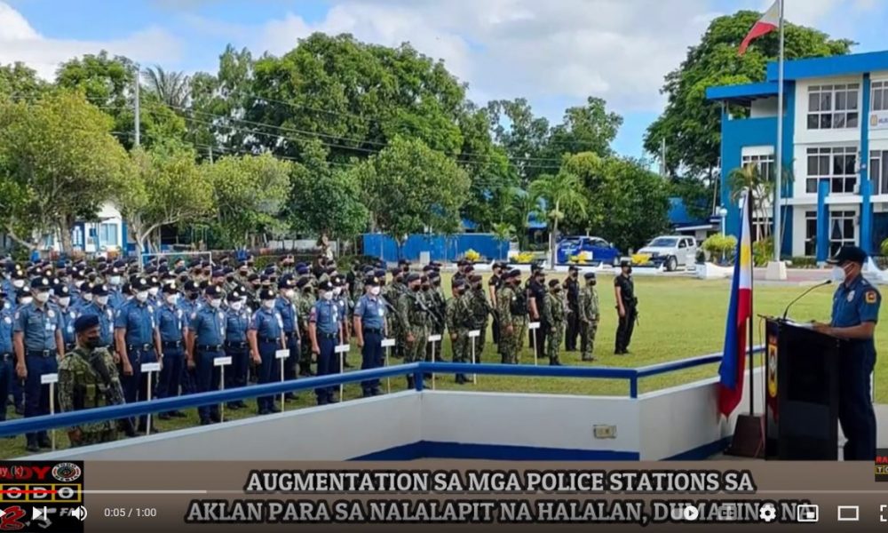 VIDEO REPORT - AUGMENTATION SA MGA POLICE STATIONS SA AKLAN PARA SA NALALAPIT NA HALALAN, DUMATING NA