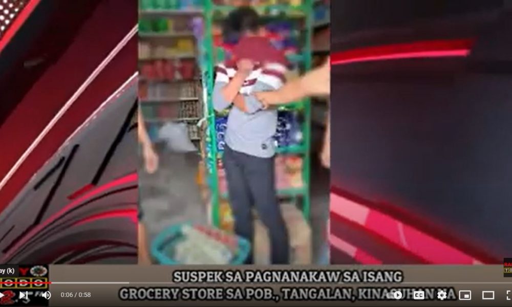 VIDEO REPORT - Suspek sa pagnanakaw sa isang grocery store sa poblacion, Tangalan, kinasuhan na